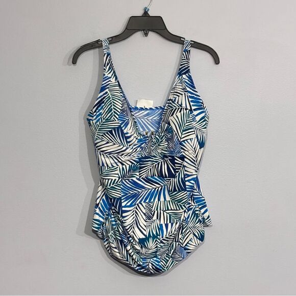 BLEU BY ROD BEATTIE | Navy Shady Days Women’s Tankini Swim Top Bikini Swimsuit - Picture 3 of 16